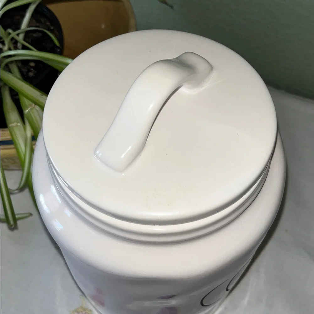 Rae Dunn Magenta COOKIES Canister Artisan Collection Cookie Jar EUC